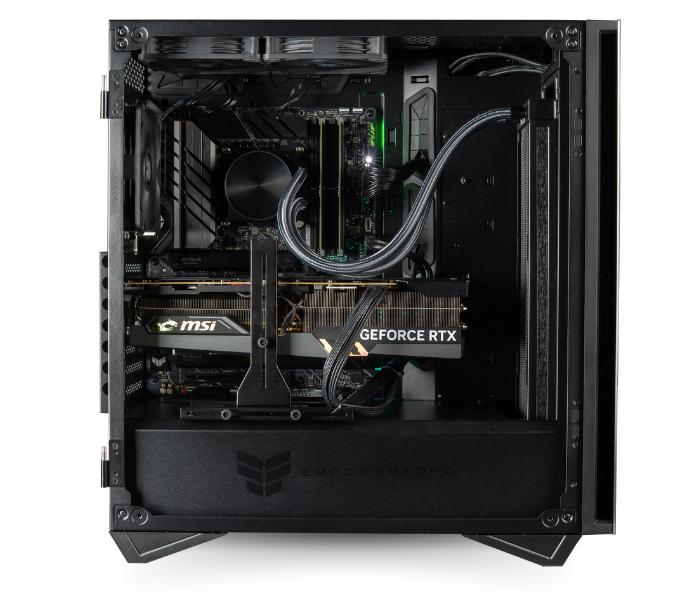 Inside the Sentinal Gaming Desktop, a total of six 120mm fans ensure cool air is directed to the hottest components