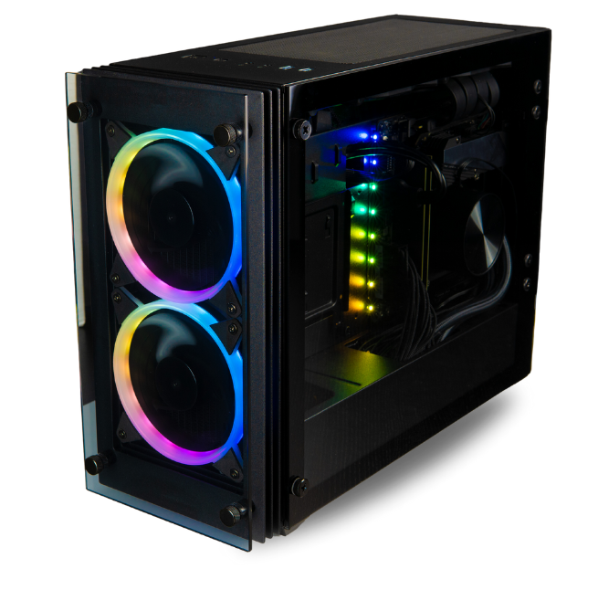 The Empowered PC Stratos Mini ITX is a mini gaming PC powerhouse that will give you back more desk space without sacrificing style and maximum PC performance.